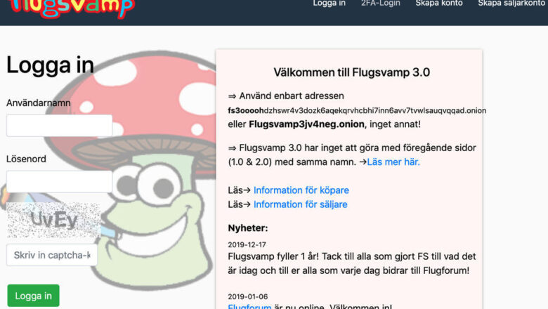 Long Prison Sentences for Flugsvamp 3.0 Operators, Major Darknet Drug Marketplace