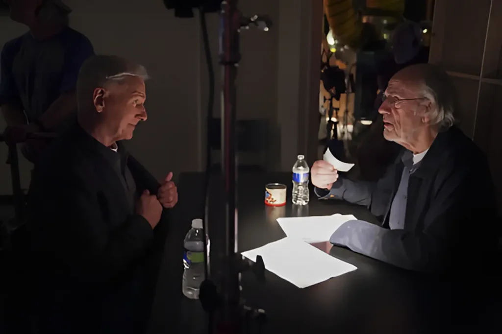 Mark Harmon and Christopher Lloyd in 'NCIS' Season 17, Episode 20 CBS