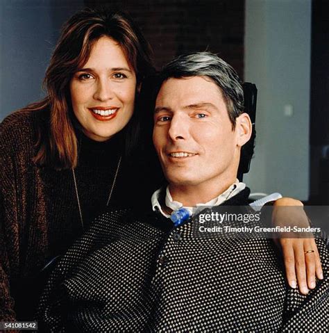 Christopher Reeve smiling with his wife Dana Reeve, both looking happy and close
