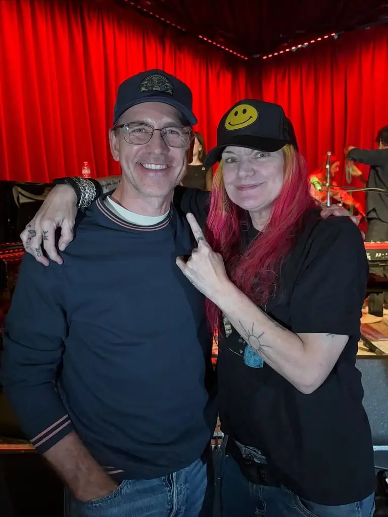 She spent the past week at concerts with her close friend Brian Dietzen