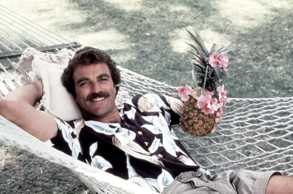Selleck looks ready for summer in this dreamy photograph