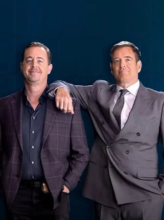 Michael Weatherly as Tony DiNozzo with Sean Murray as Timothy McGee in NCIS Season 24.